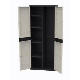 Armário de Vassouras 70 cm Titânio Plastiken Preto