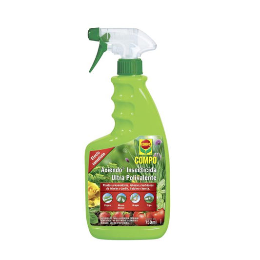 Inseticida Multiusos Compo Axiendo Ultra pronto a usar 750 ml