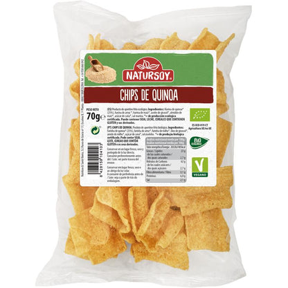 Chips de Quinoa Biológica, 70 g. Natursoy