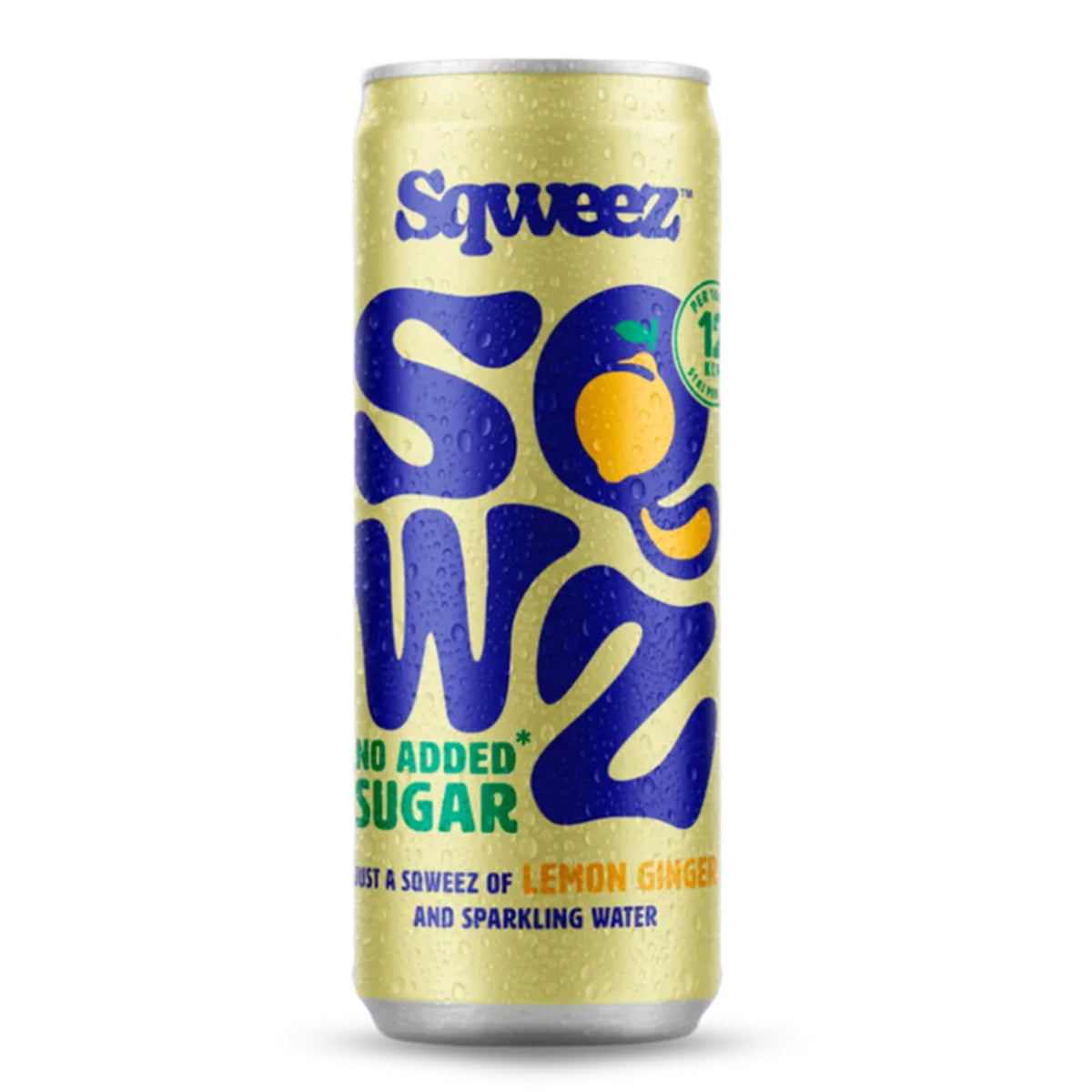 Bebida sabor gengibre e limão baixa em calorias SQWZ 250 ml