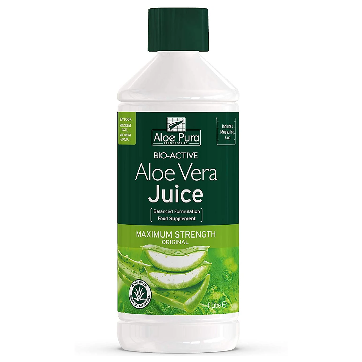 Sumo de aloé vera de máxima potência, 500ml/1L