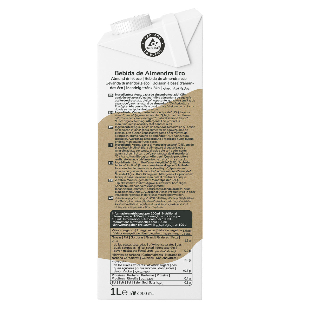 Bebida de Amêndoa Eco Planeta Huerto 1L