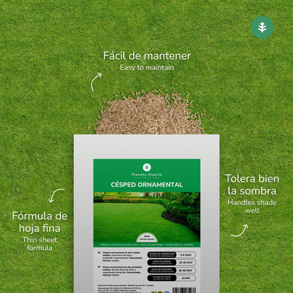 Sementes de Relva Ornamental Planeta Huerto 1 kg