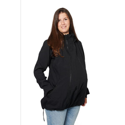 Momawo 4 em 1 Baby Carrier Coat Preto Kangura Tamanho M