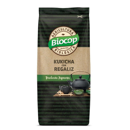 Chá Kukicha 3 anos com Alcaçuz Biocop 75 g
