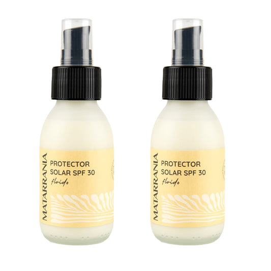 Pack de 2x Protetor Solar Fluido FPS 30 BIO Matarrania 100 ml