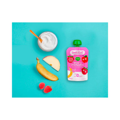 Smileat Iogurte Biológico e Framboesa Saqueta 100g