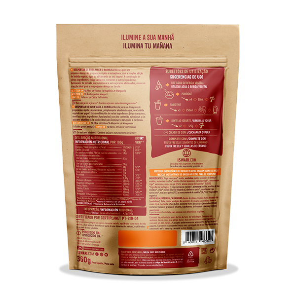 Despertar Buda Maca Baunilha ISWARI 360 g