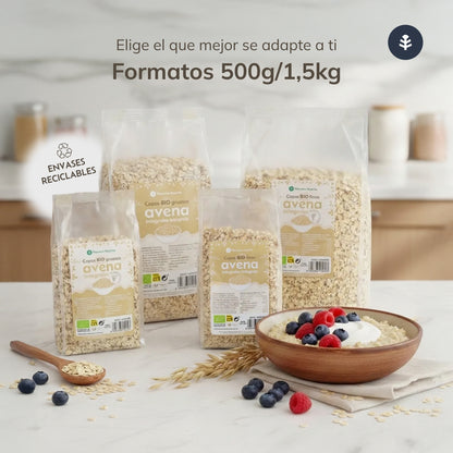 Flocos de Aveia Grossos Sem Glúten ECO Planeta Huerto 1,5 Kg