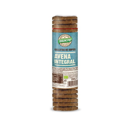 Bolachas de flocos de aveia integrais Biocop, 250 g