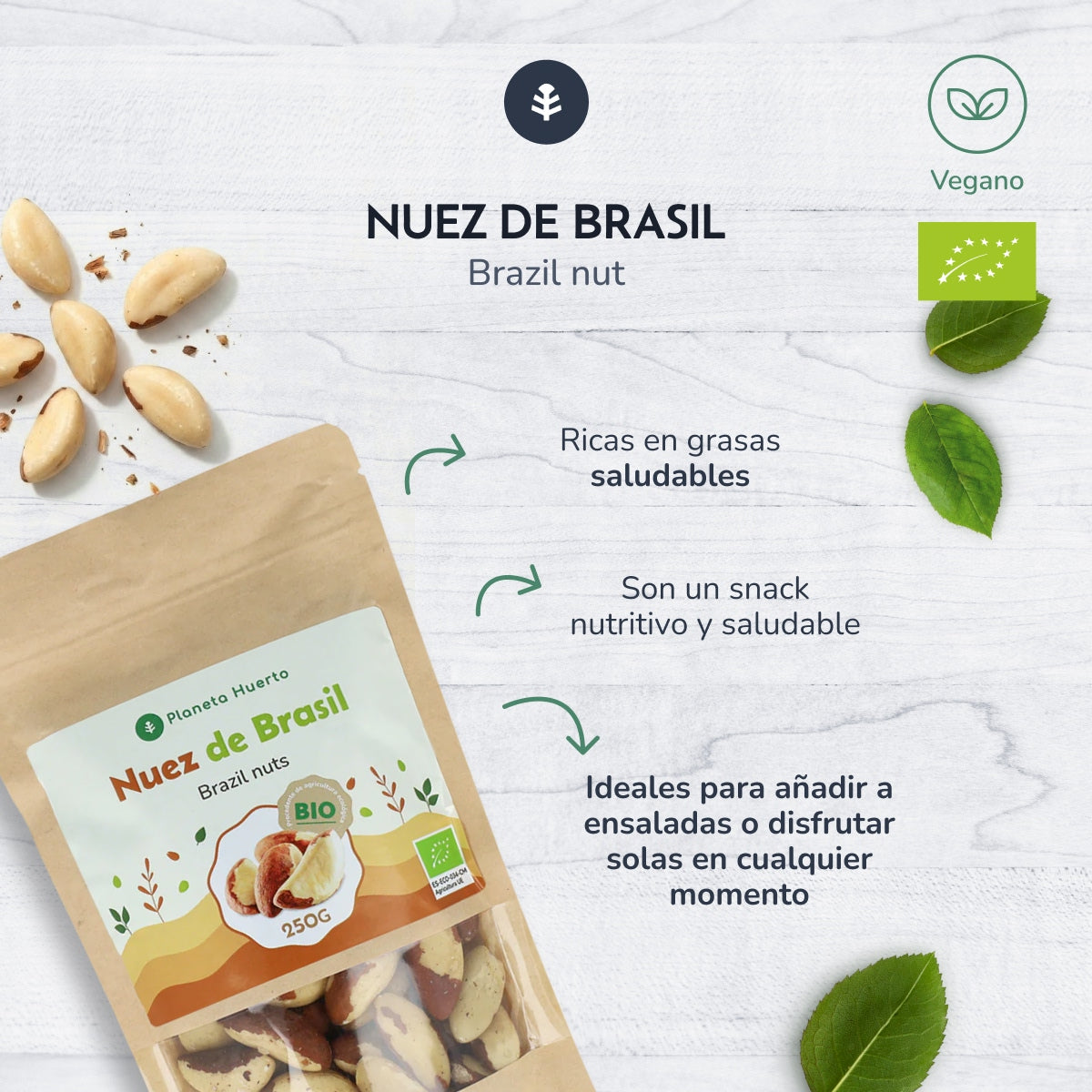 Castanha do Brasil ECO Planeta Huerto 250 g