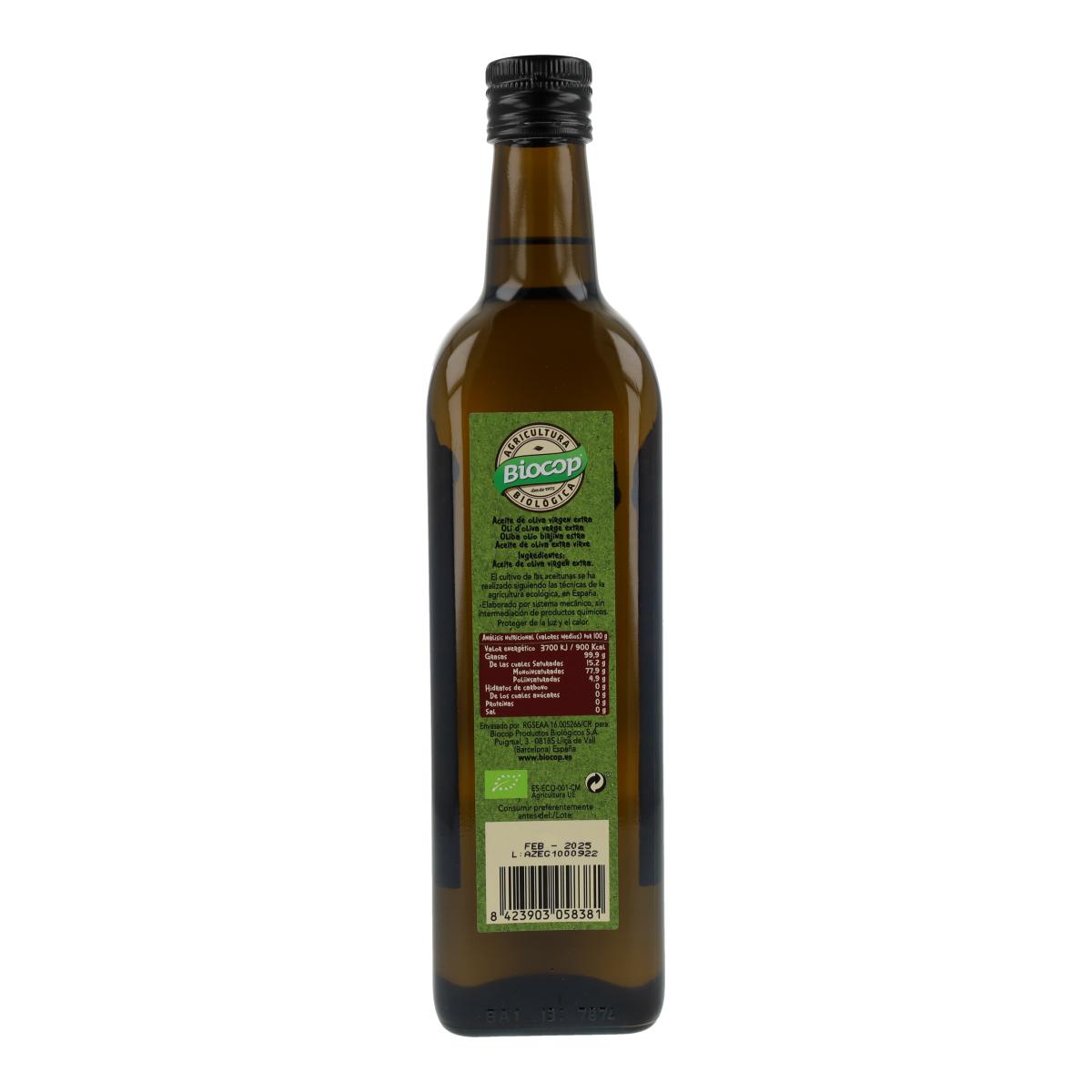 Arbequina Azeite Virgem Extra Biocop 750 ml