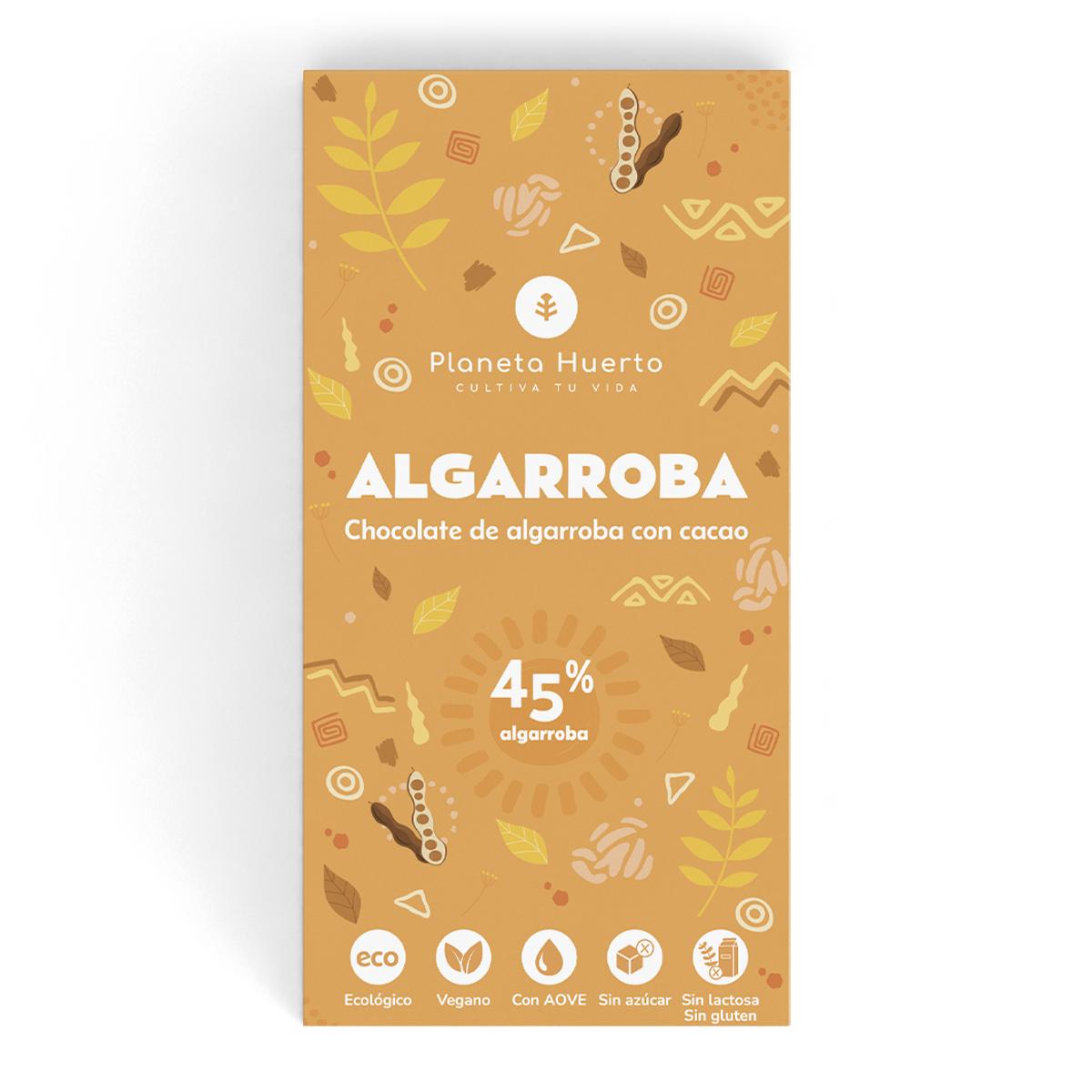 Tablete de alfarroba e cacau ECO Planeta Huerto 70 g