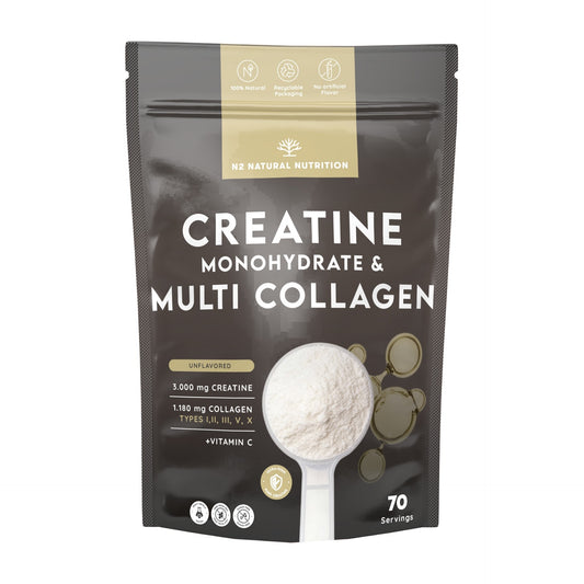 Creatina Monohidrato 70 días Rendimiento N2 Natural Nutrition 500 g