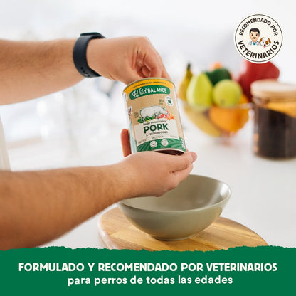 Pack Cerdo y verduras BARF para perros 6 x 400 g Wild Balance