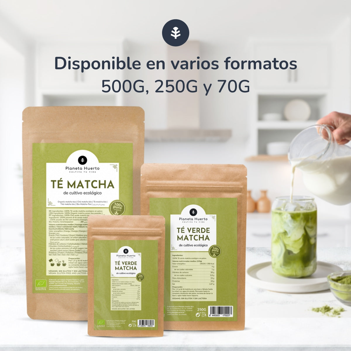 Chá Matcha em Pó ECO Planeta Huerto 70 g