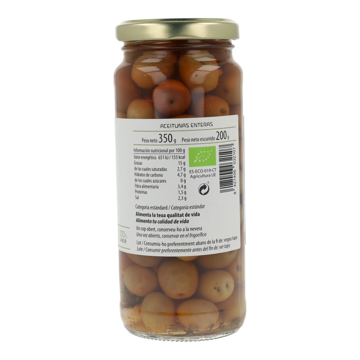 Azeitonas Manzanilla Biológicas de Cal Valls 350g
