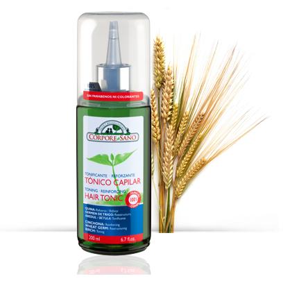 Tónico Capilar Fortalecedor Gérmen de Trigo, Bétula e Cinchona, Corpore Sano 200 ml