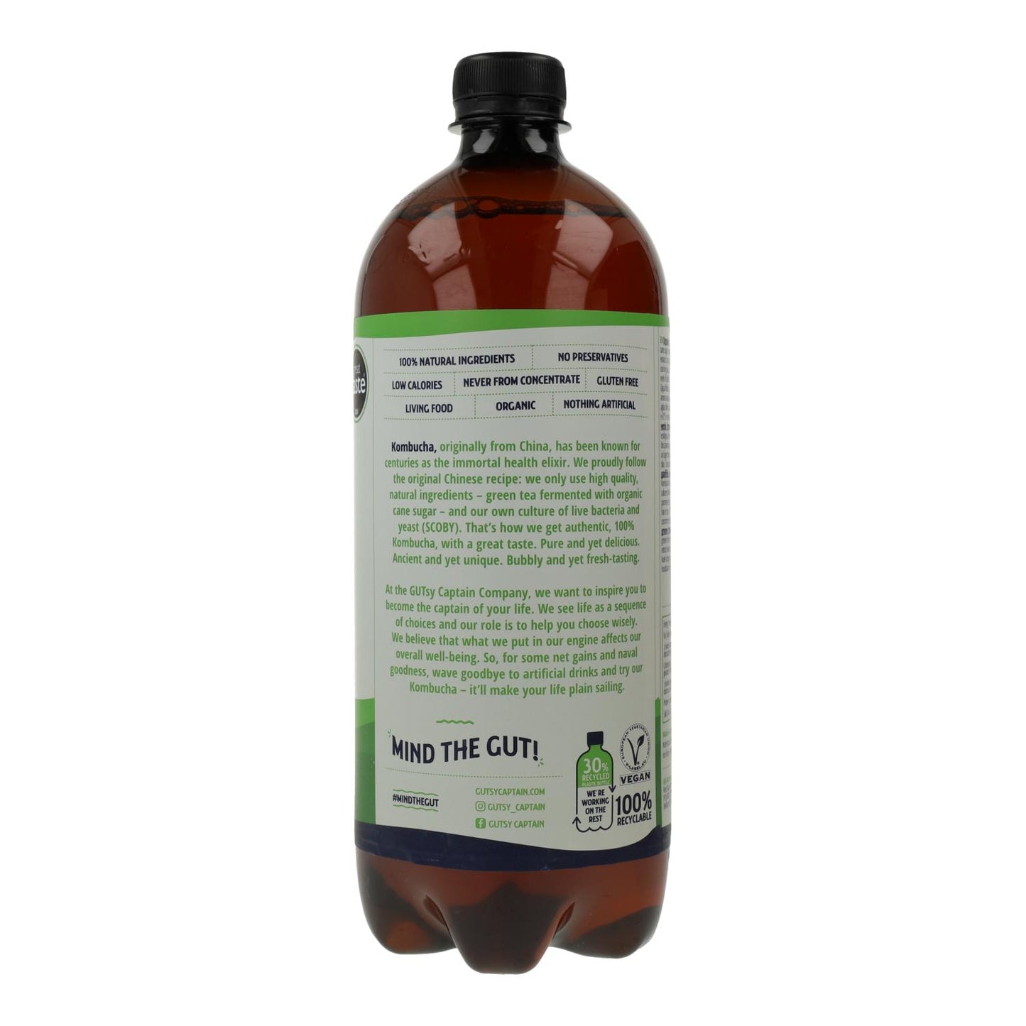 Bebida de Kombucha de coco BIO Captain Kombucha 400 ml