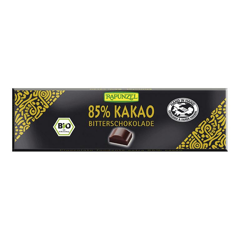 Chocolates Rapunzel 85% Cacau 20 gr