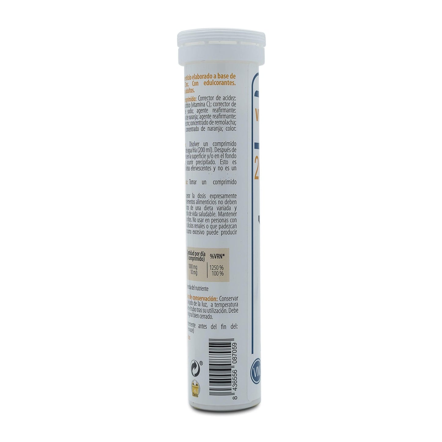 H4U Vitamina C + Zinco vitaminas e minerais 20 comprimidos efervescentes sabor laranja