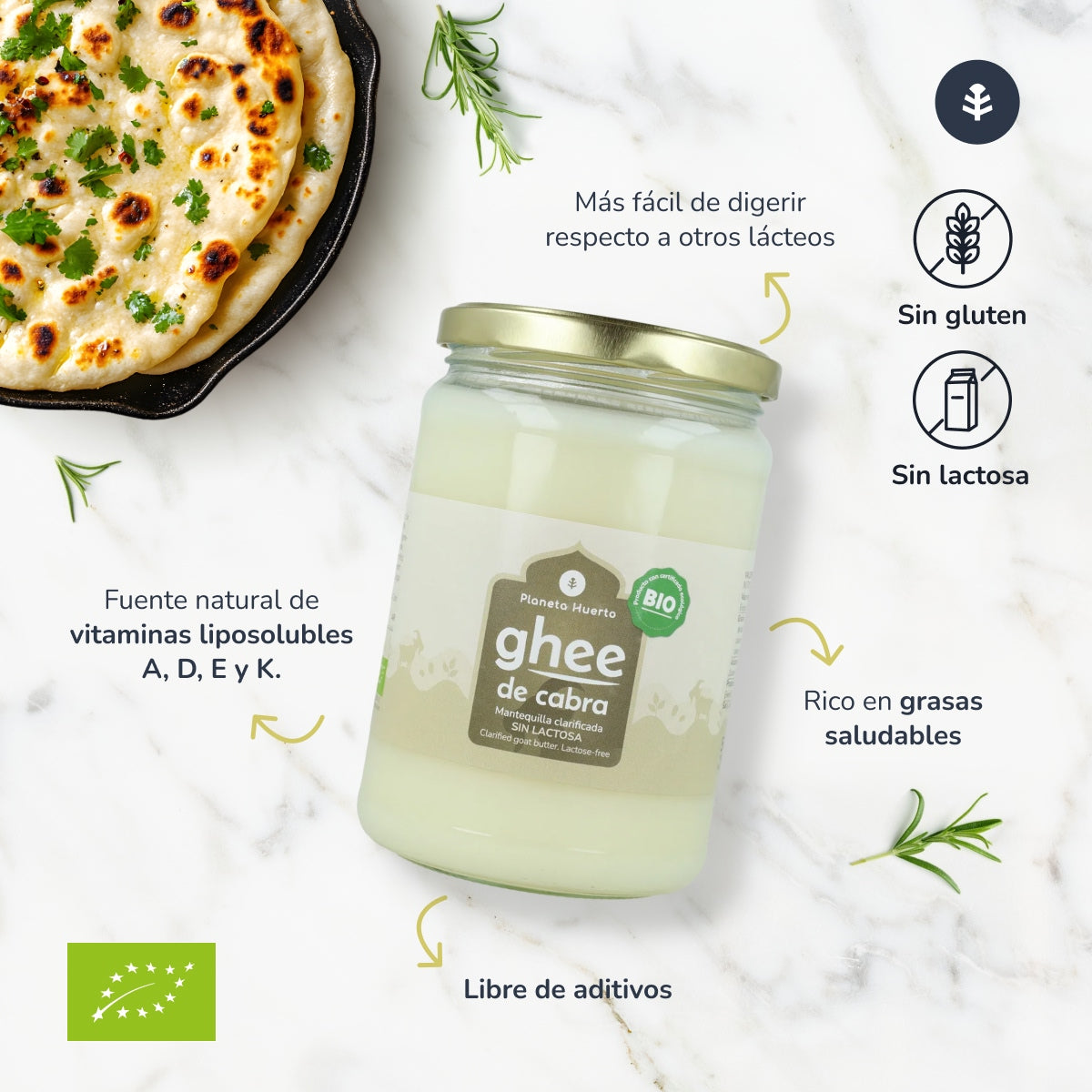 Manteiga clarificada Ghee ECO Planeta Huerto 500 g