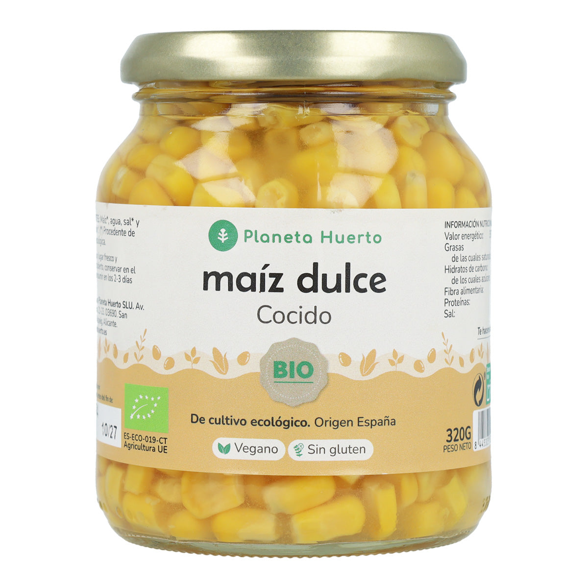 Milho doce ECO Planeta Huerto 340 g