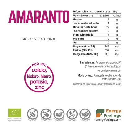 ECO AMARANTO em grão descascado: (1 Kg) Embalagem XXL