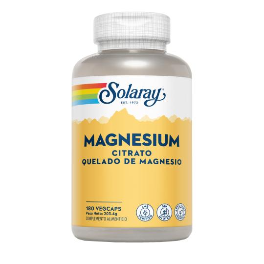 Citrato de Magnésio Solaray 180 Cápsulas