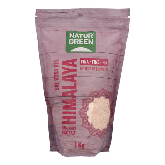 Sal rosa fino do Himalaia Naturgreen 1 kg