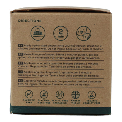 Pasta de dentes natural de hortelã-pimenta e coco Georganics 120 ml