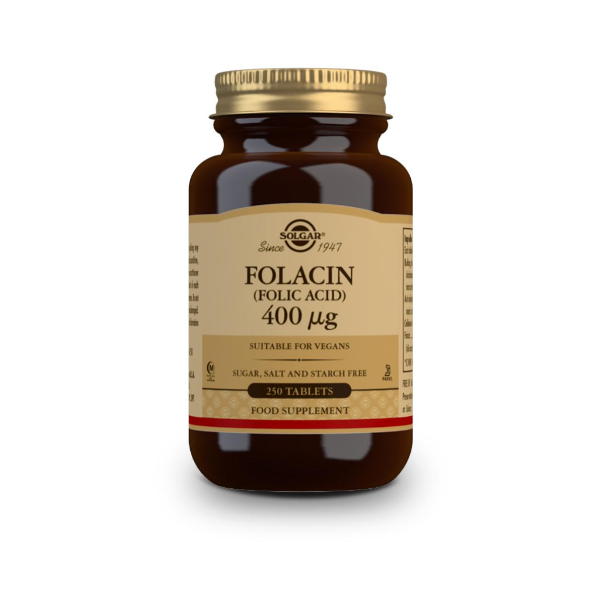 Folacin ácido fólico 250 cápsulas