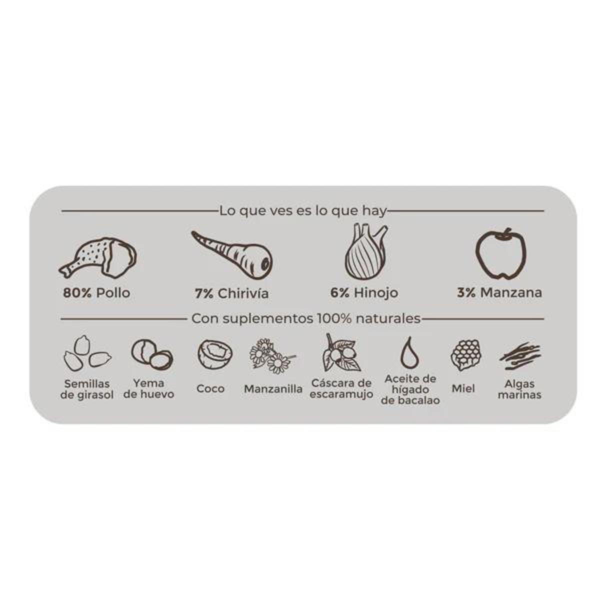 Ração húmida para cães Barf Chicken Feast BIO Puromenu 400 g