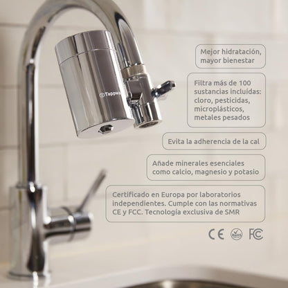 Embalagem de 4 cartuchos de filtro EcoPro Chrome SMR para água da torneira