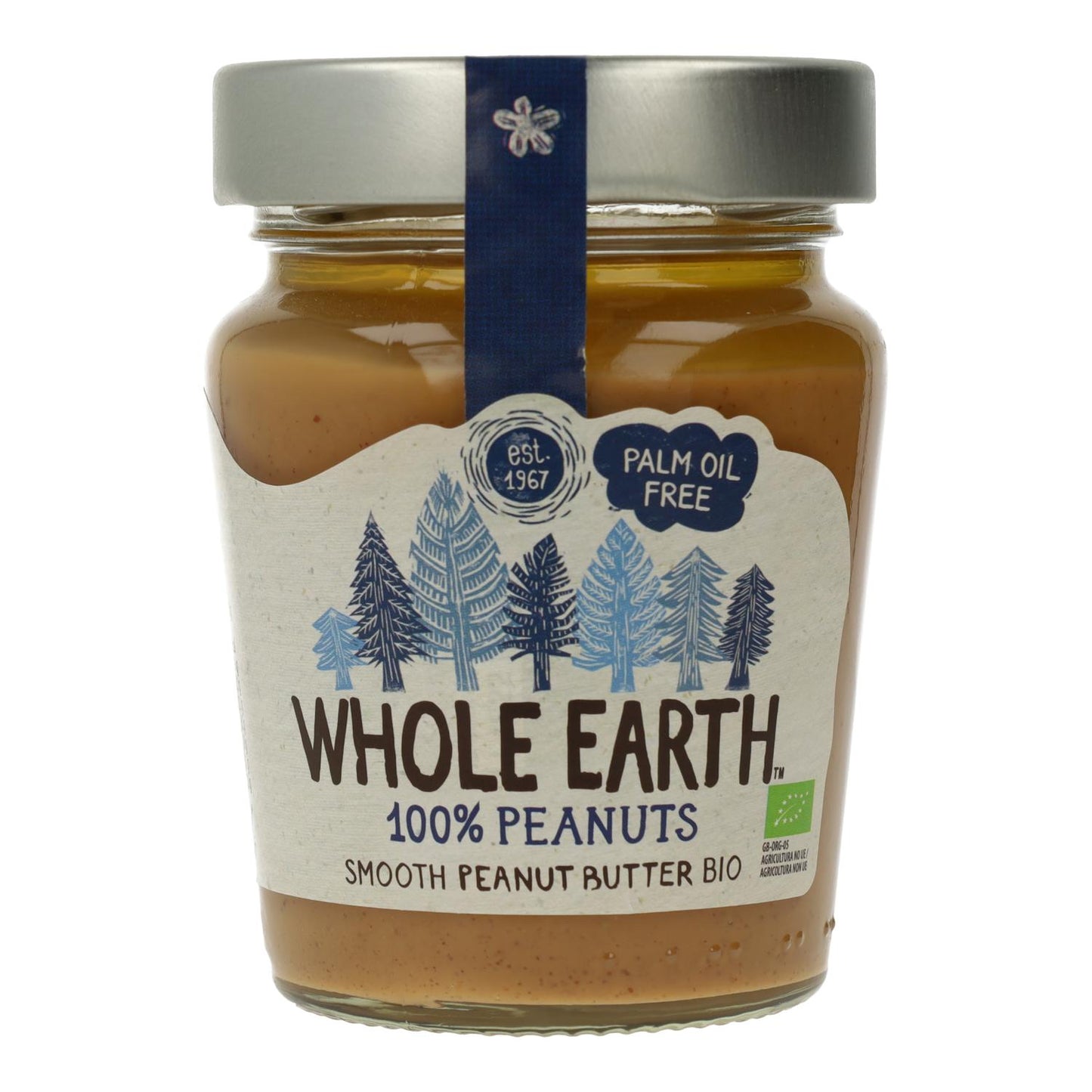 Manteiga de amendoim biológica Whole Earth suave, 227g