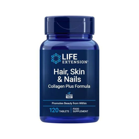 Fórmula de colagénio Plus para cabelo, pele e unhas, Life Extension 120 comprimidos