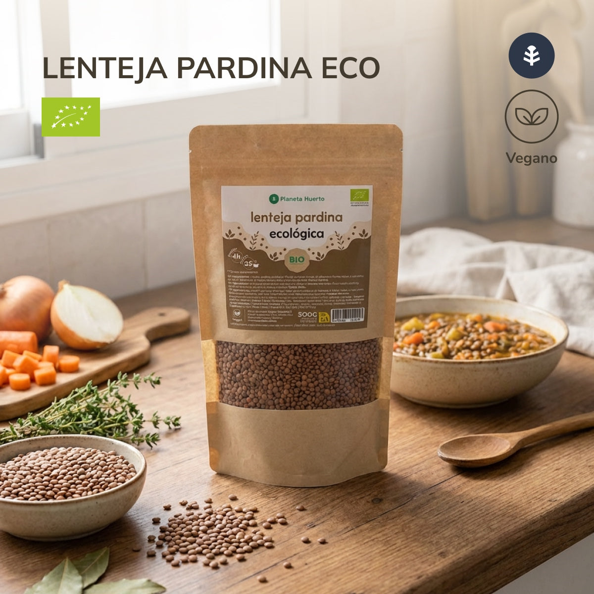 Pardina Lentilha ECO Planeta Huerto 500 g