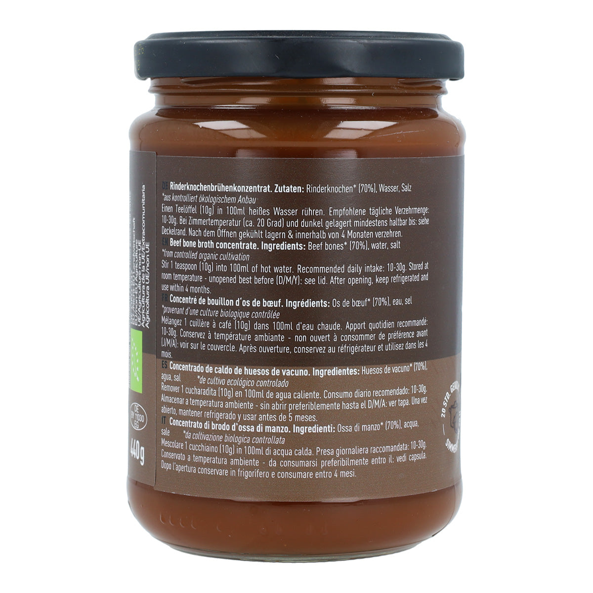 Caldo de Osso Bovino Concentrado Biológico Jarmino 440 g