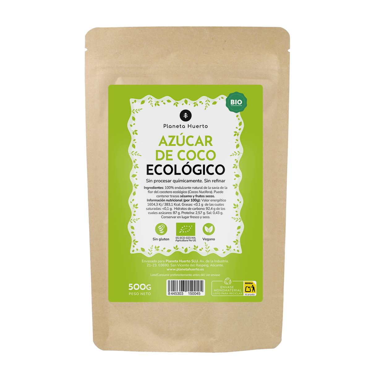 Planeta Huerto ECO Açúcar de Coco 500gr