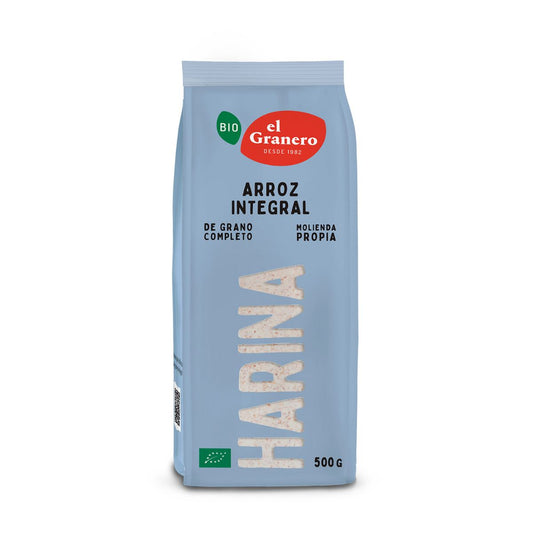 Farinha de Arroz Integral Biológica El Granero 500 g