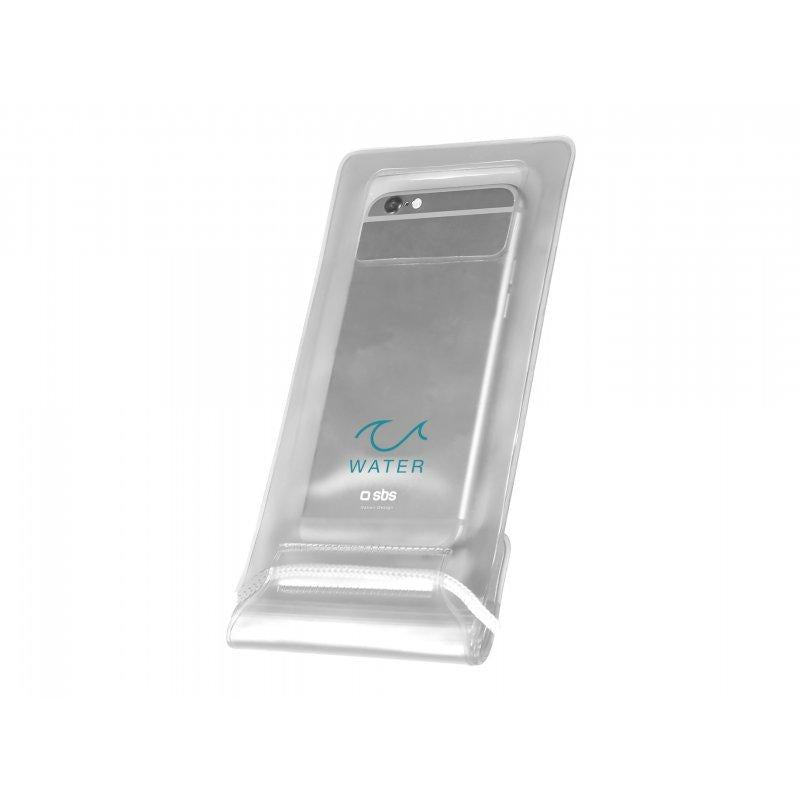 Capa à prova de água para smartphones finos até 6,5 polegadas, SBS transparente