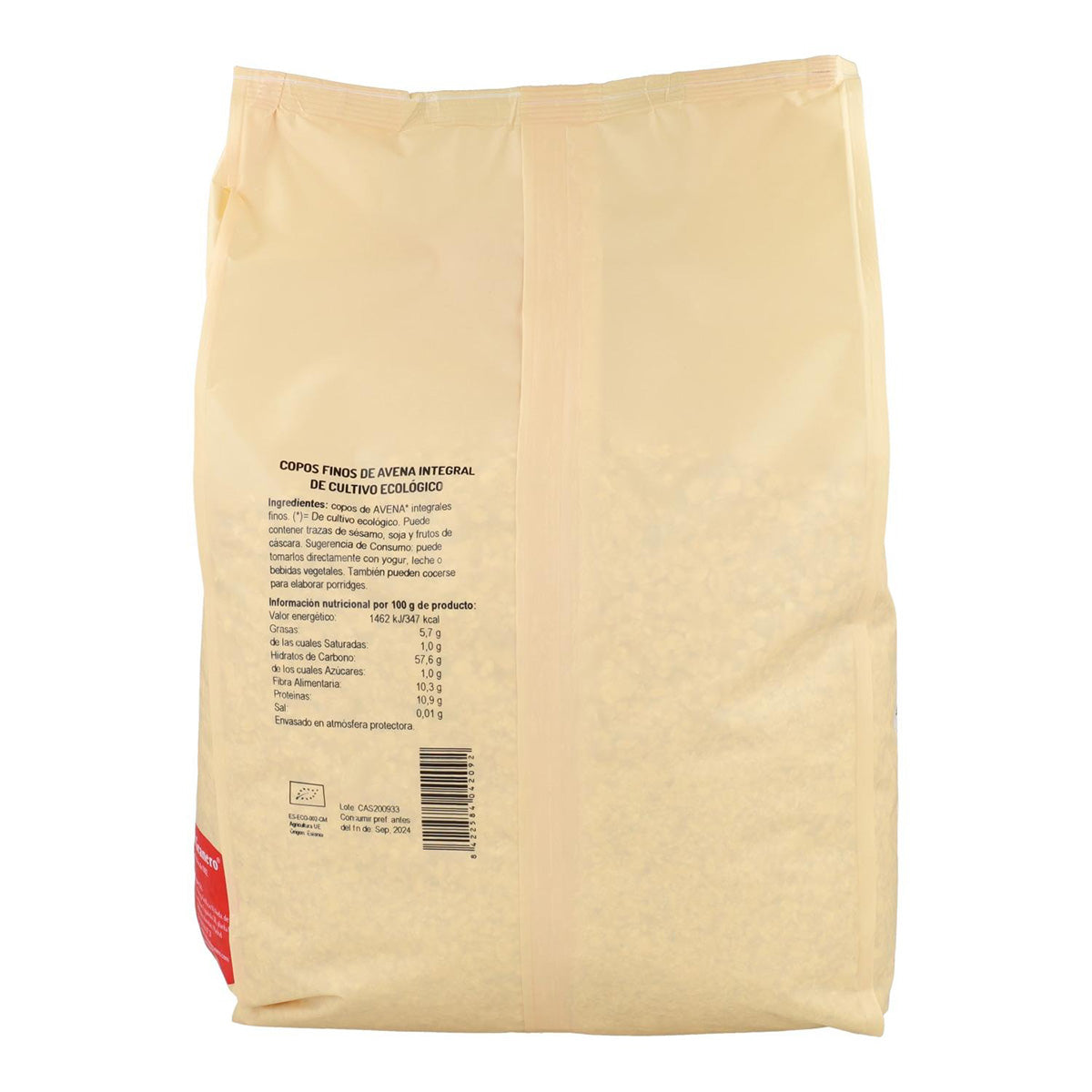 Flocos de Aveia Integrais Biológicos El Granero 1 kg