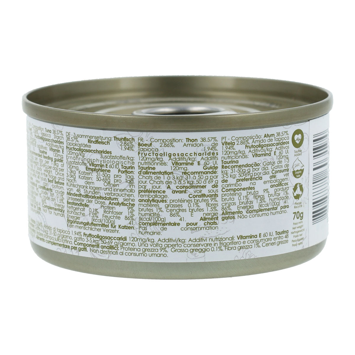 Kit Cat Canned Gravy - Atum e Carne 70g Ração húmida para gatos com molho