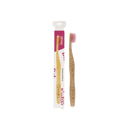 Escova de dentes em bambu - Pink, The Humble