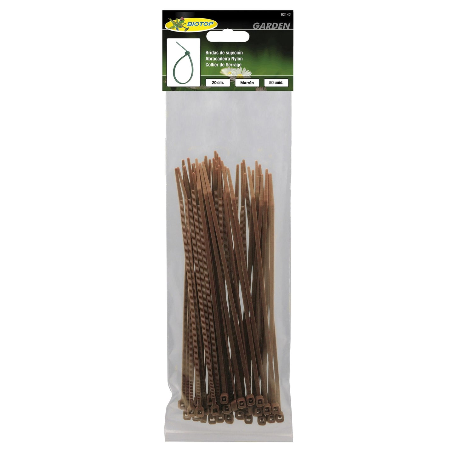 Abraçadeiras Biotop castanhas
