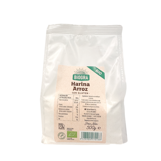 Farinha de Arroz Biográ Sem Glúten Biológica 500g