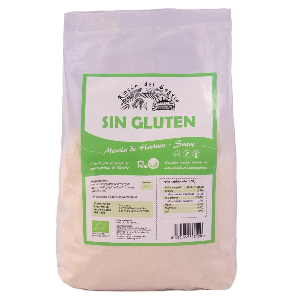 Mistura de Farinha Macia Biológica Sem Glúten Rincón del Segura 1Kg