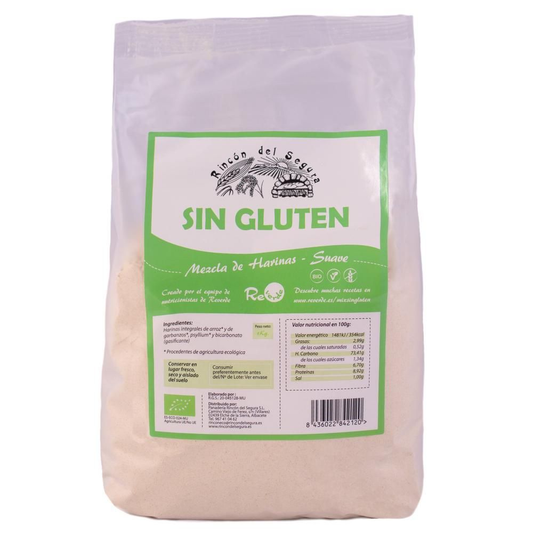 Mistura de Farinha Macia Biológica Sem Glúten Rincón del Segura 1Kg