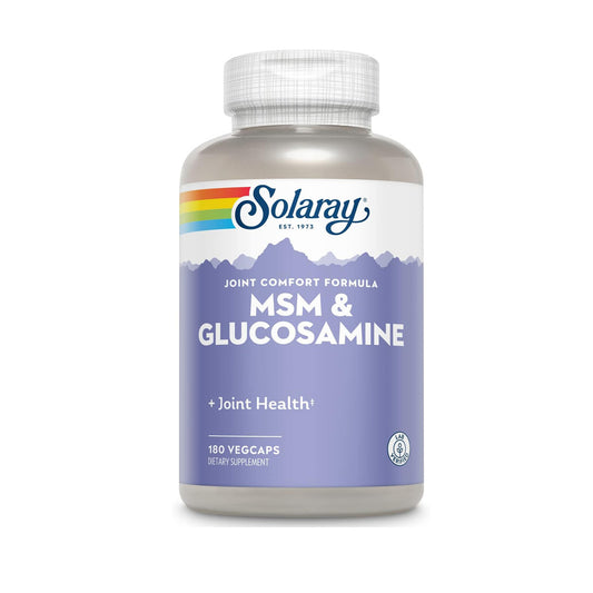 Big MSM e Glucosamina, Solaray, 180 Cápsulas Vegan