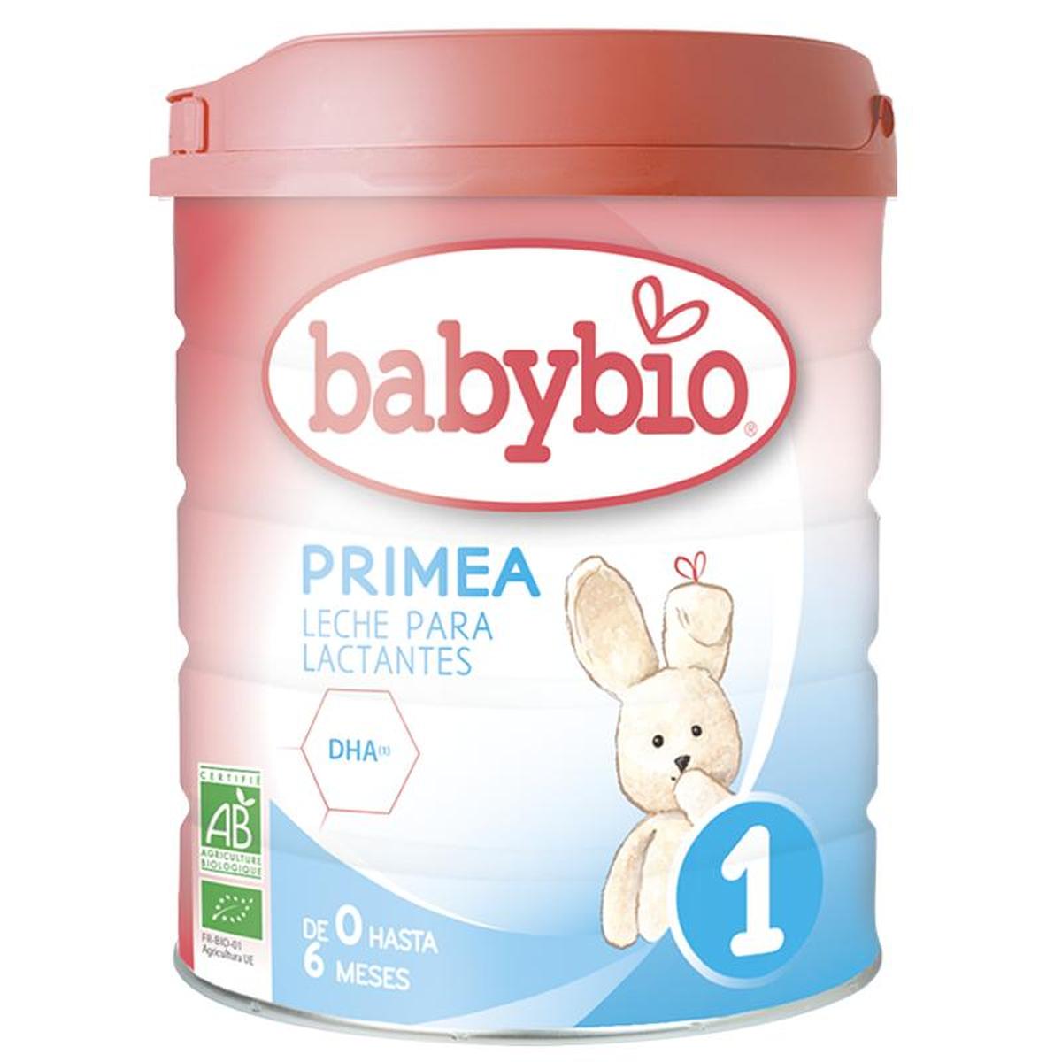 Embalagem com 3 unidades de Leite Infantil Primea 1 (dos 0 aos 6 meses) Babybio Biológico 800 g